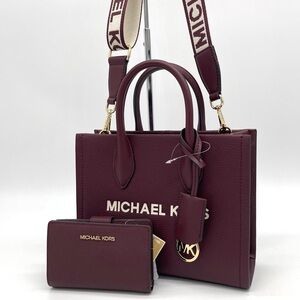 Michael Kors Mirella Small Satchel Crossbody Bag & Corner Zip Bifold Wallet